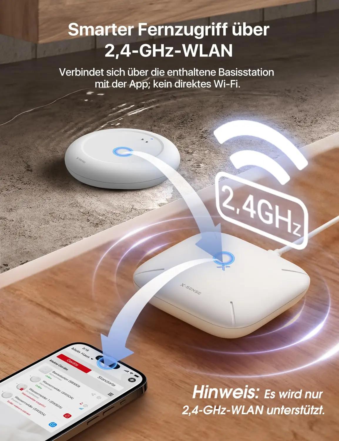 X-Sense veetundlik ripats charm IP67 kaitsega – kasutusnäide