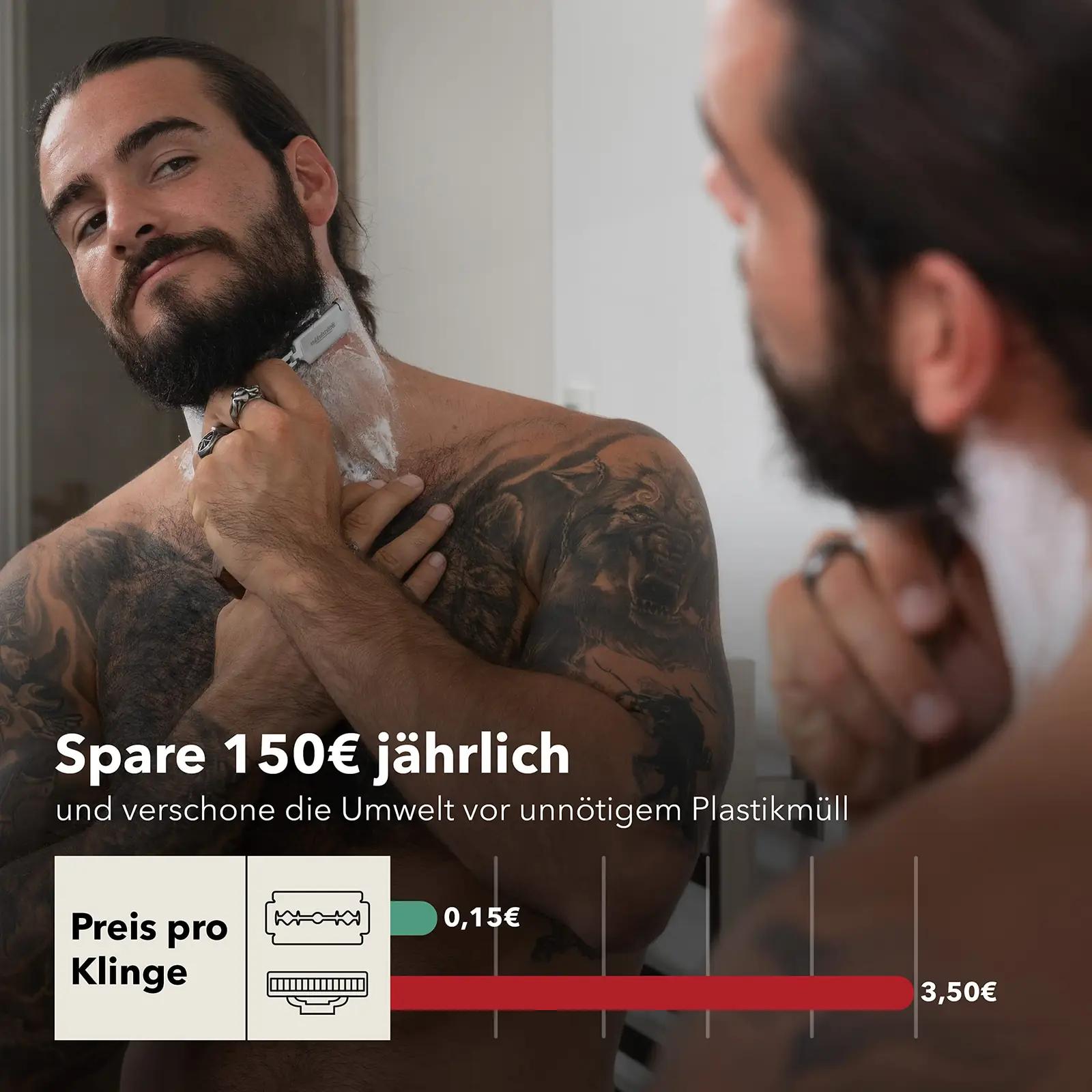 Störtebekker Shaving Accessories Störtebekker puidust – kasutusnäide