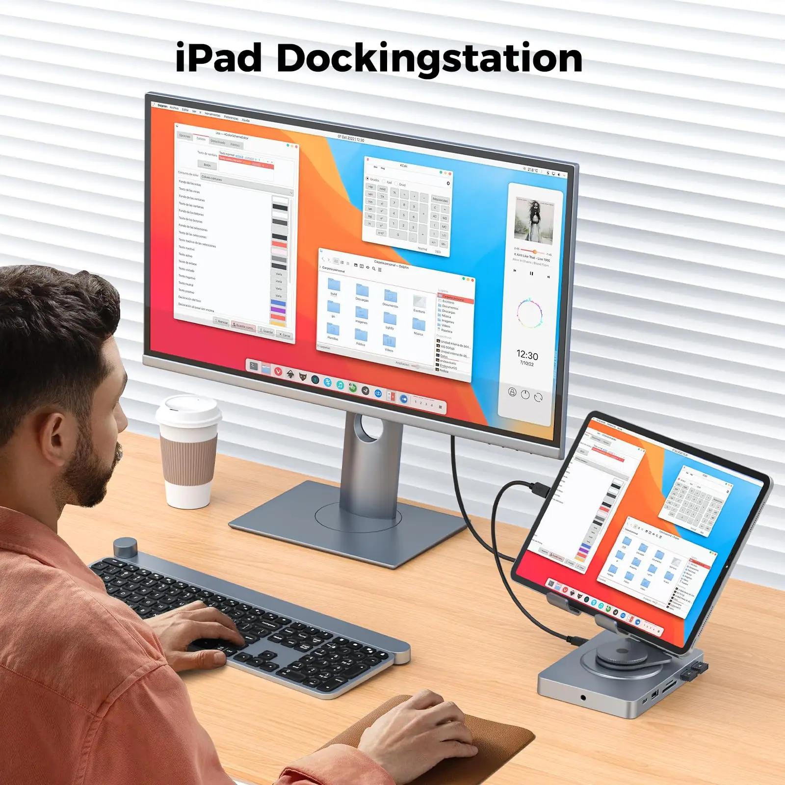 NEWQ alumiiniumist USB-C dokk iPad Pro jaoks — mitmeportne – pakend ja tarvikud