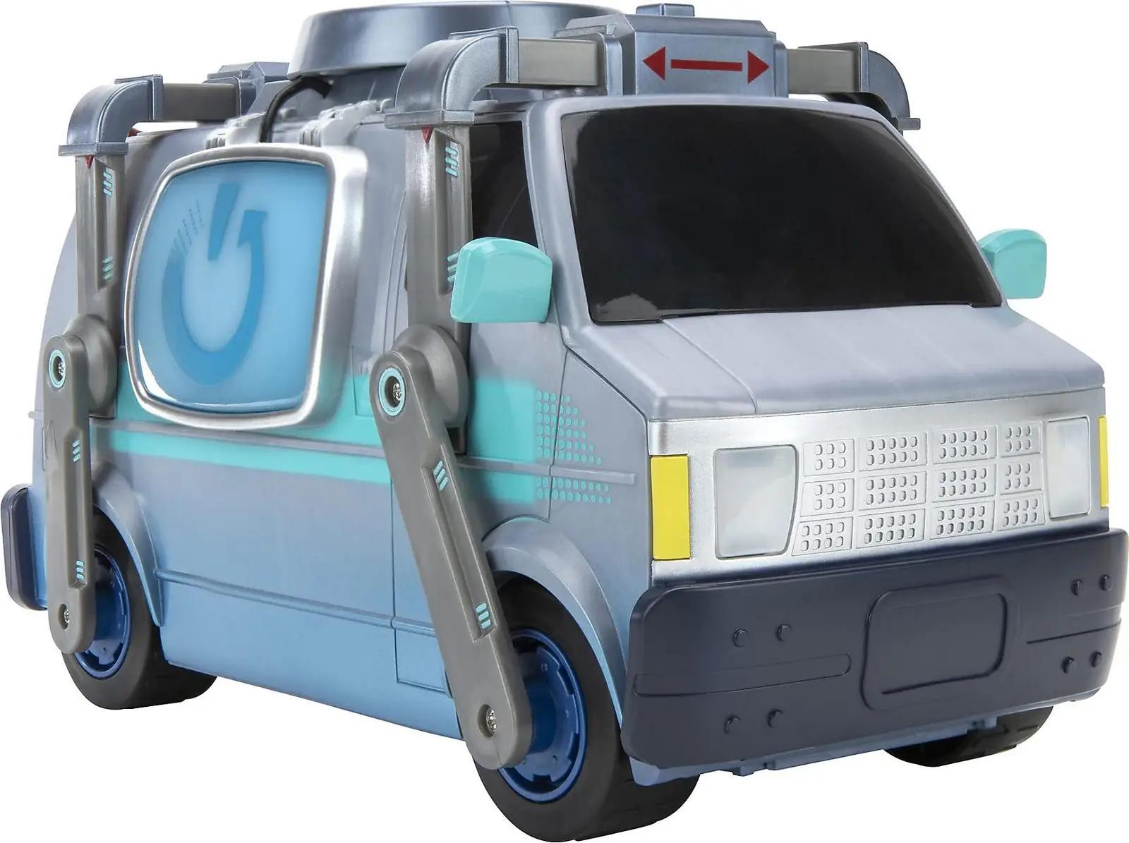 Fortnite Reboot Van – plastist mänguauto heli ja valgusega – pakend ja tarvikud