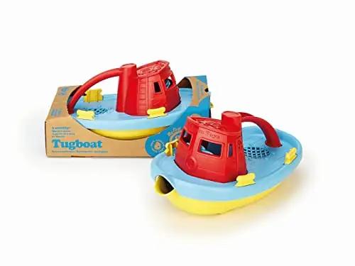 Green Toys vastupidav vankrilaadse disainiga punane paat lapsele – pilt 8