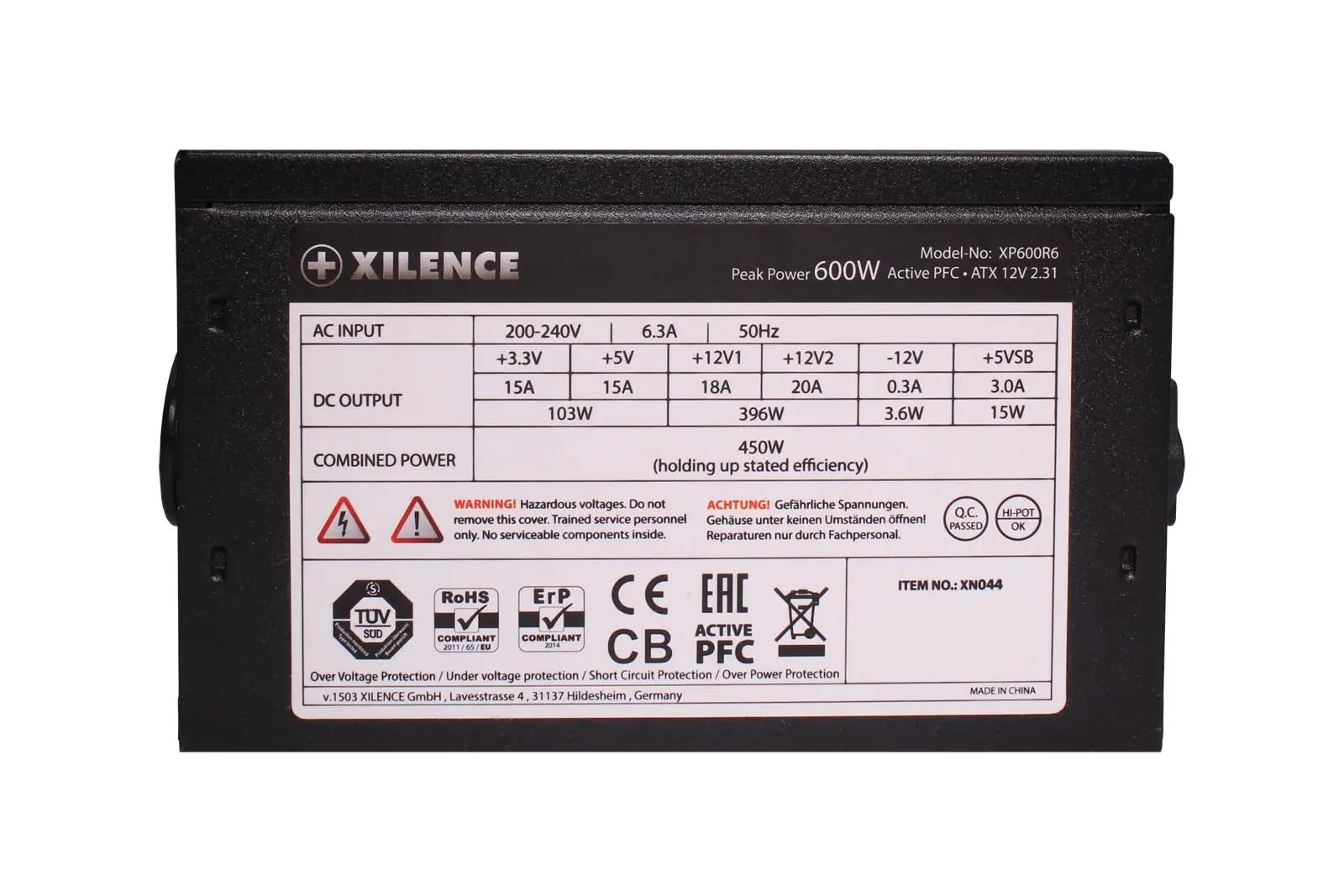 Xilence vastupidav 600W ATX toiteplokk – usalduslik jõudlus – pilt 7