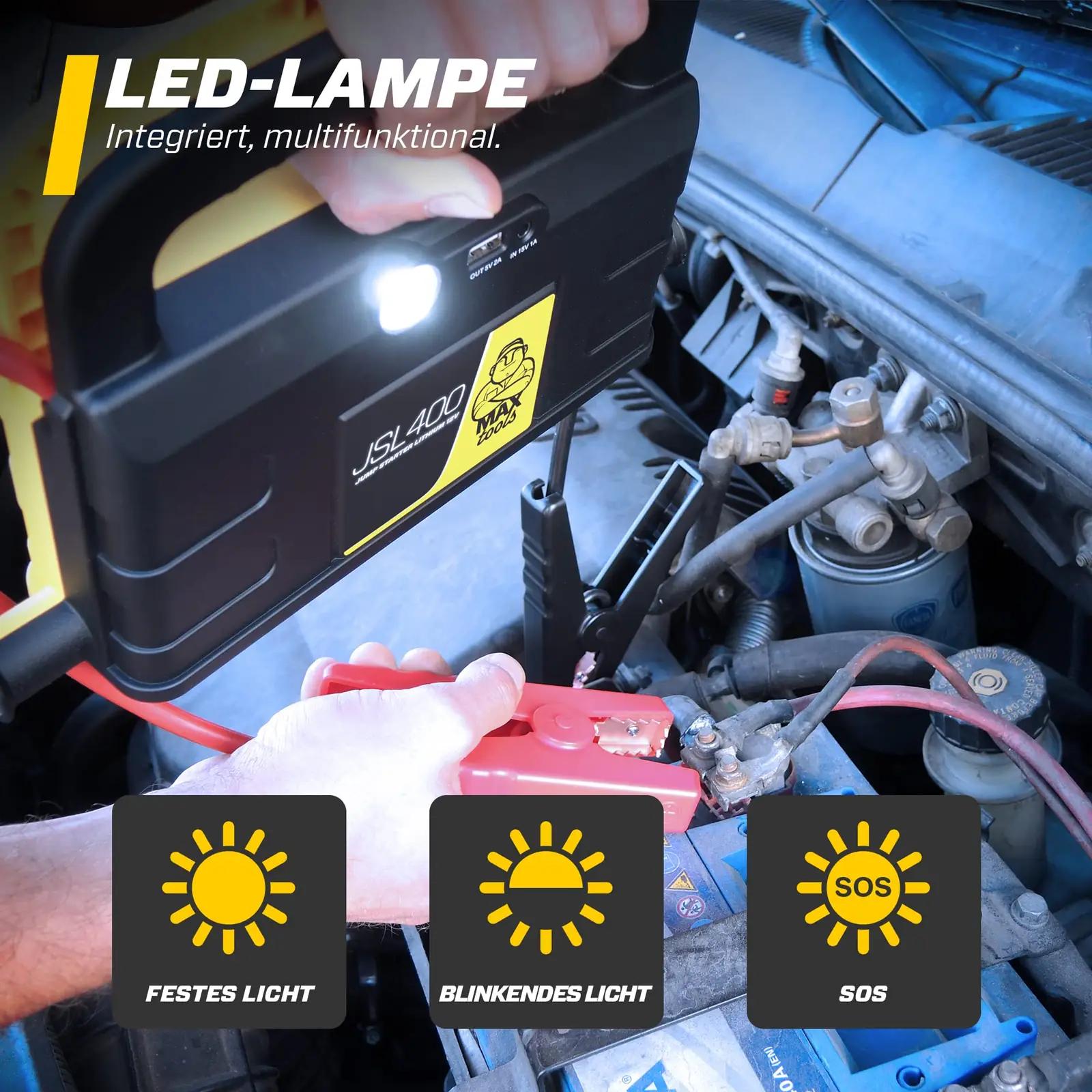 MAXTOOLS tugev 12 V starthäälestaja — kompaktne powerbank ja – lisavaade