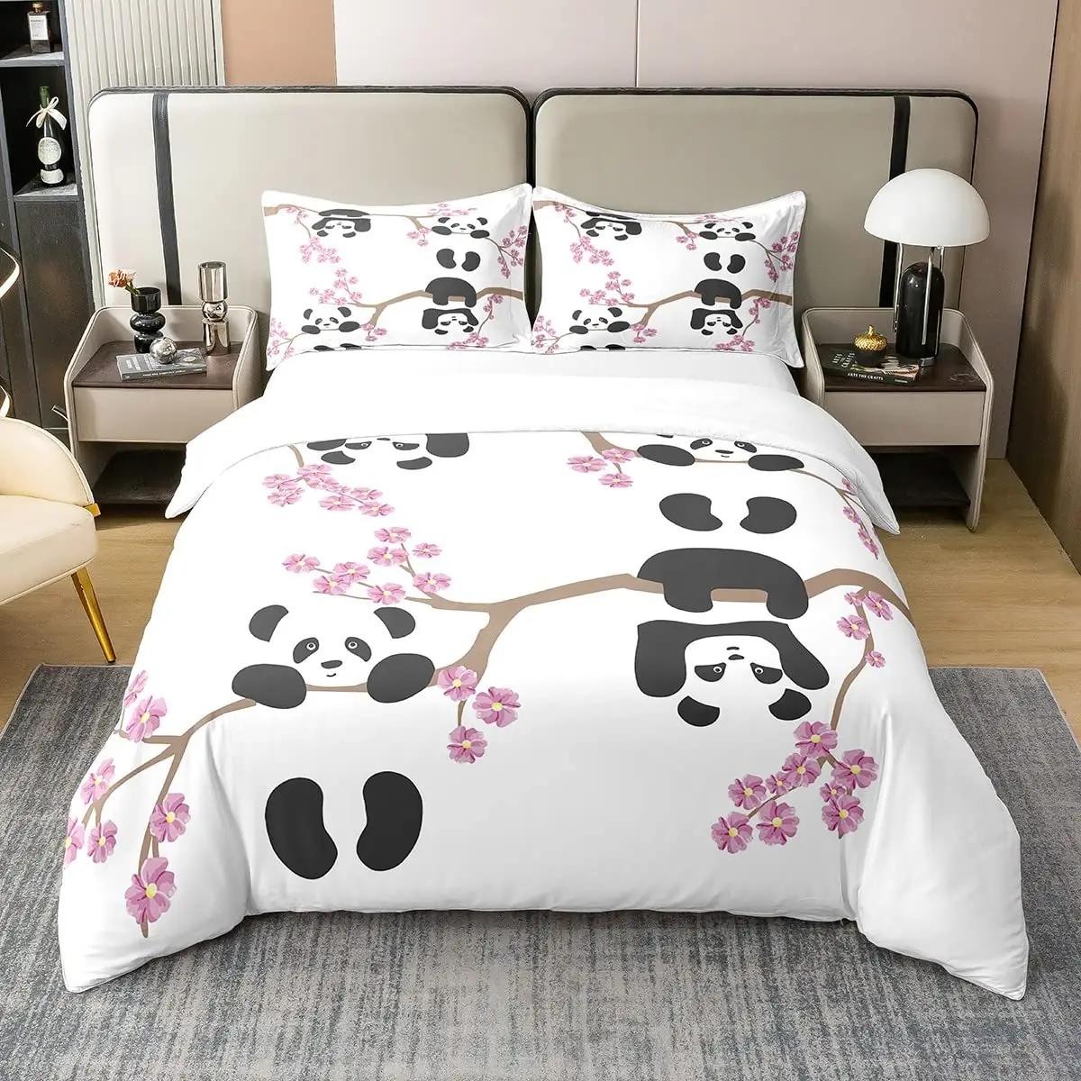 Homewish lastepatalina 140×200 cm – 100% puuvill, panda