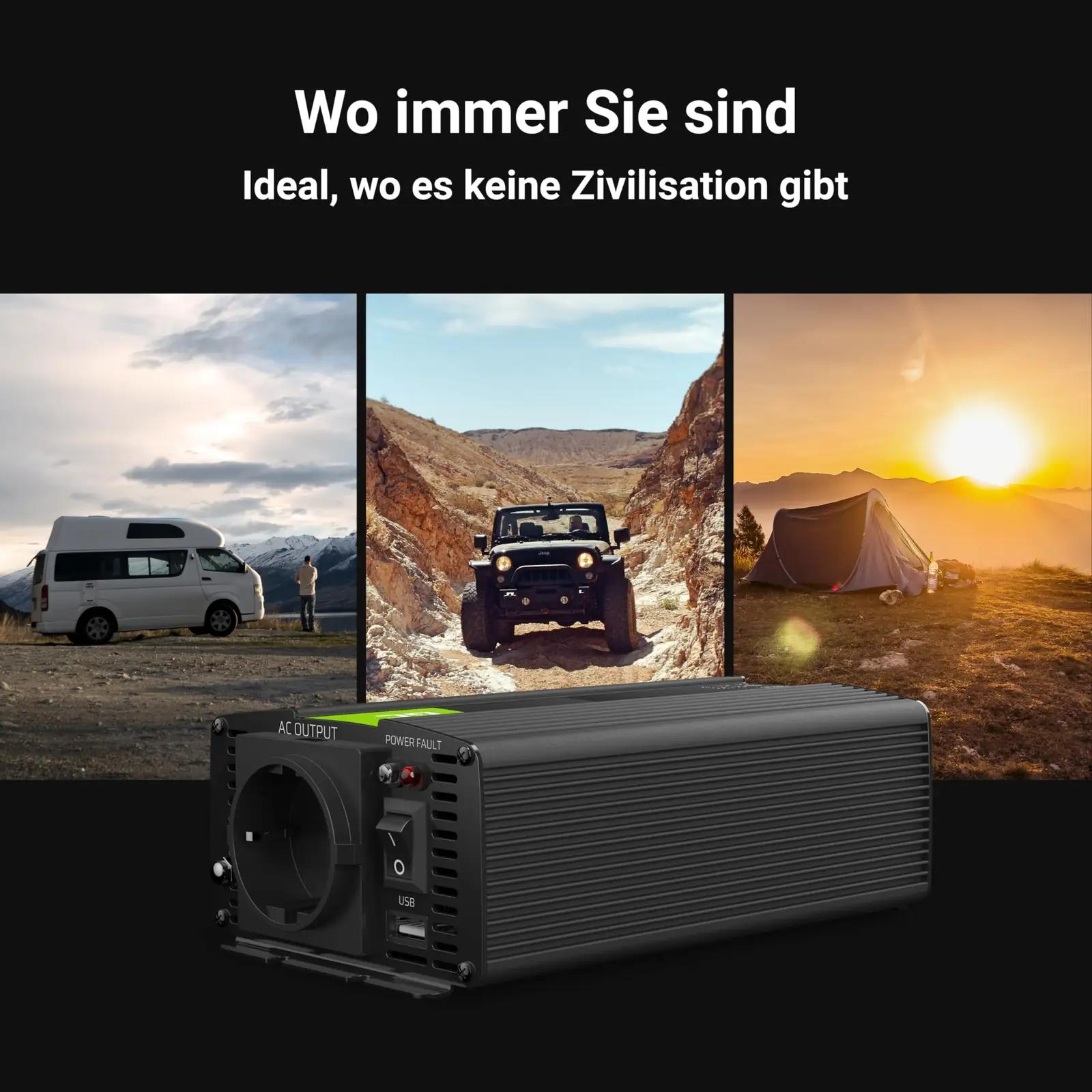 Green Cell inverter 12V–230V – auto ja matkasõidukile – pilt 7