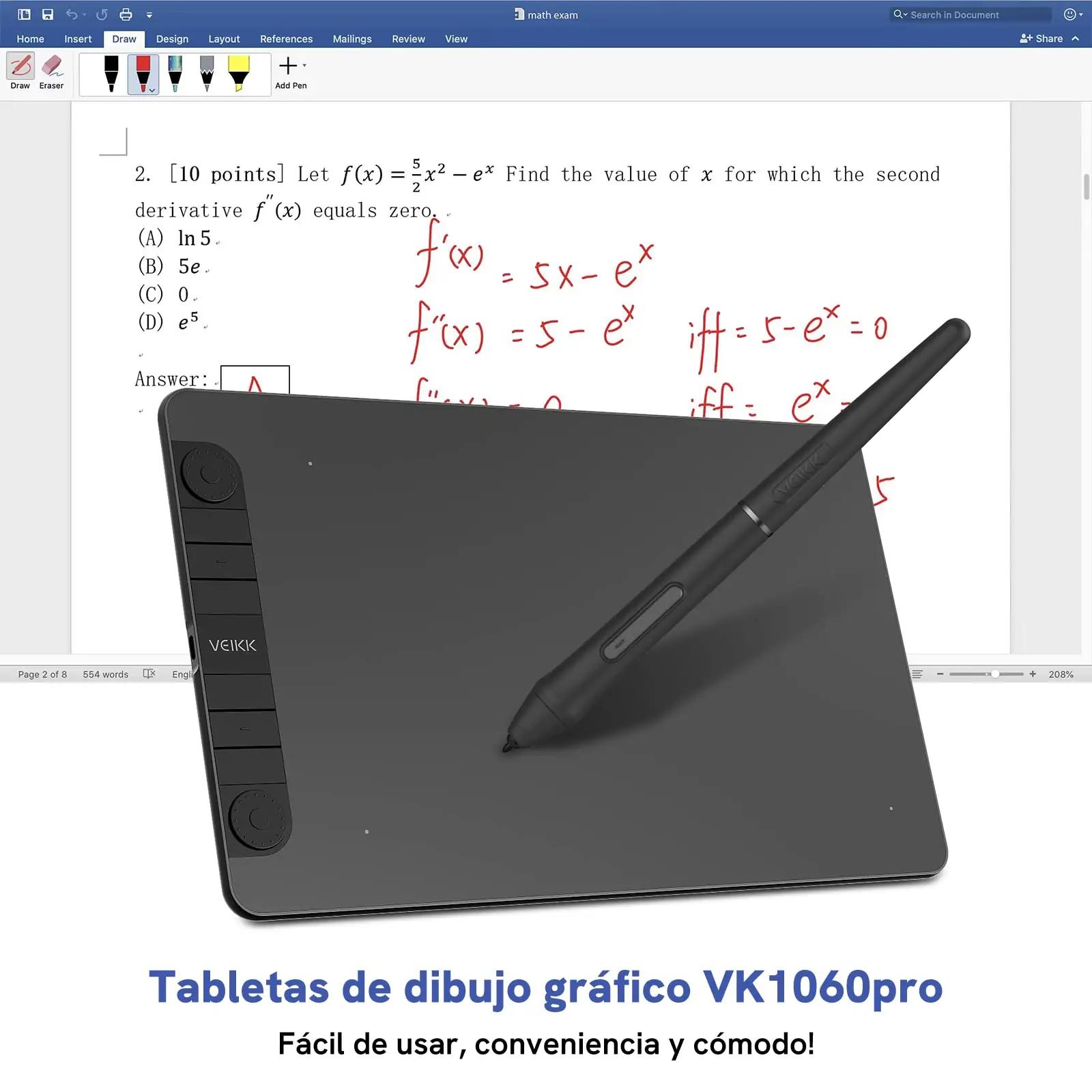 VEIKK joonistustahvel VK1060 Pro – kompaktne graafikalaud – pilt 7