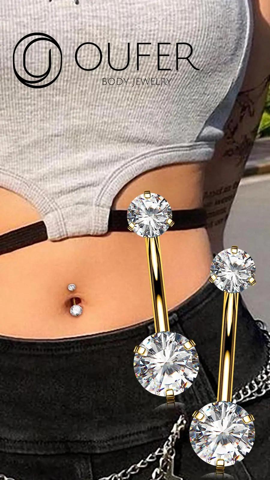 OUFER Body Piercing titaanist nabaring — hügieeniline ja kerge – pilt 7