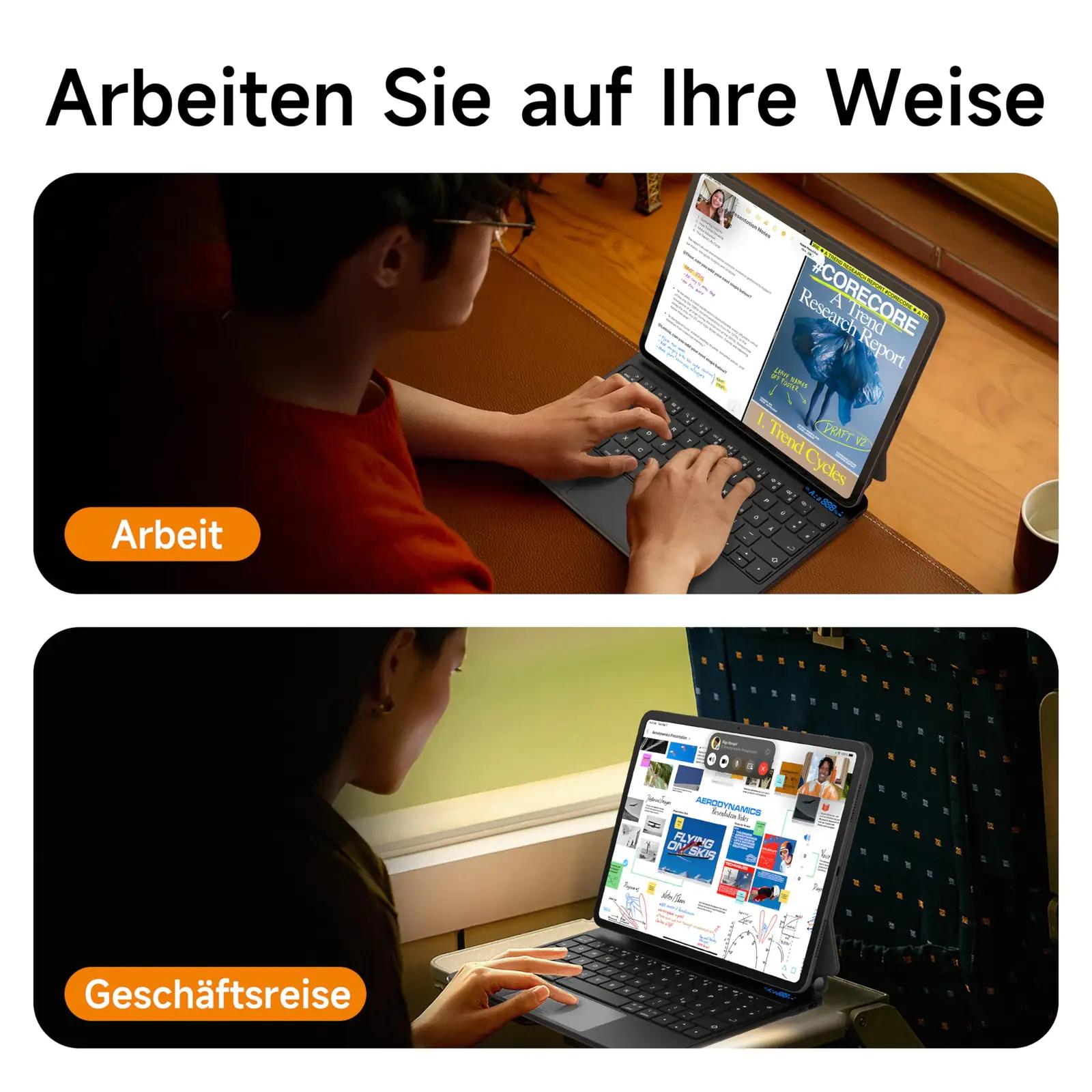 nimin must klaviatuurikate iPadile — magnetiline trackpadiga – pilt 6