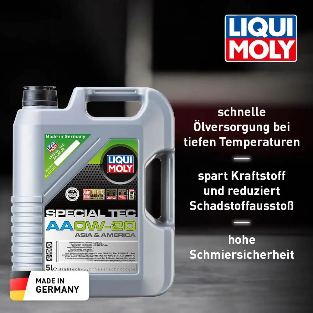 Liqui Moly 9734 mootoriõlid autod – detailne lähivaade