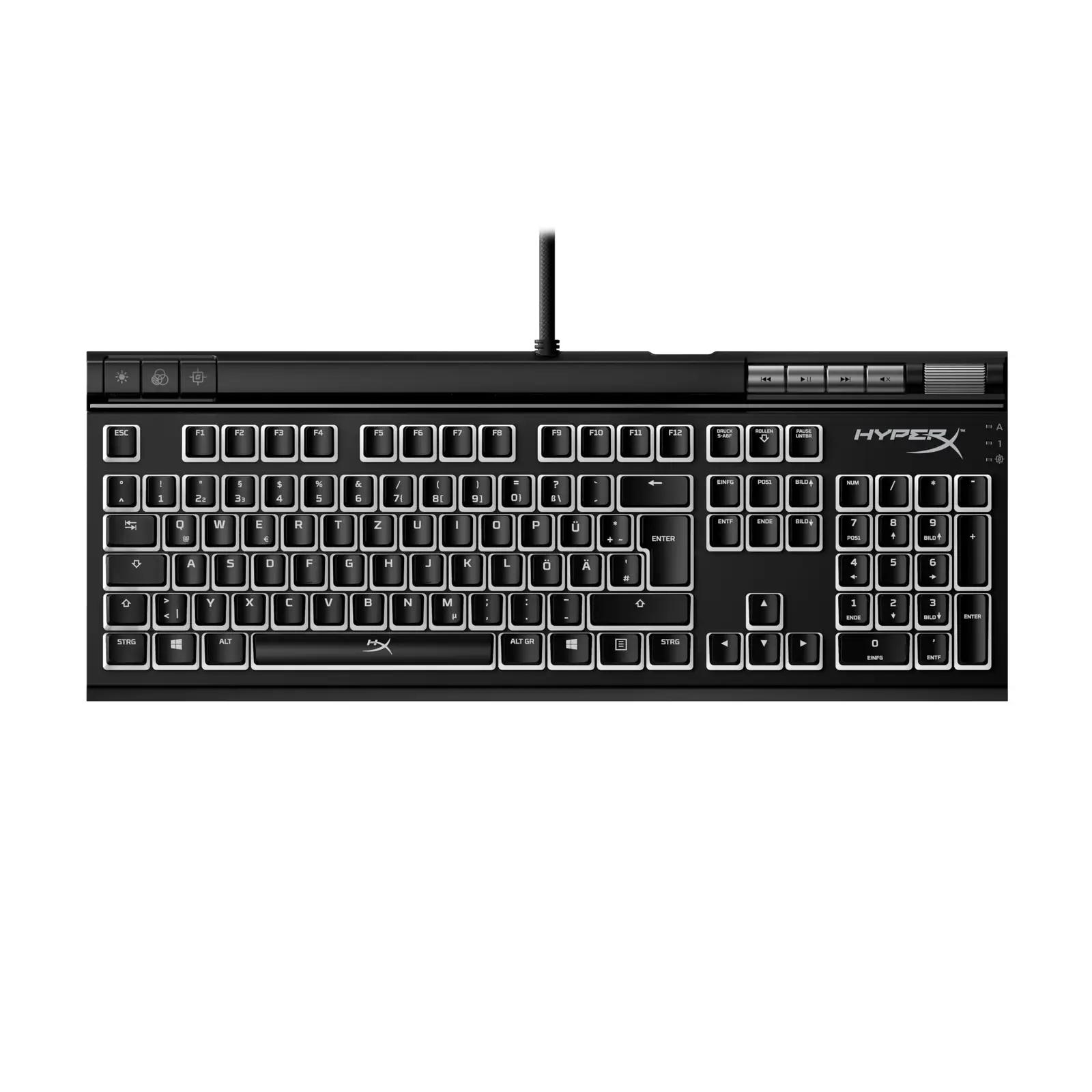 HyperX mehaaniline mänguklaviatuur — vastupidav ABS, RGB valgus – lisavaade