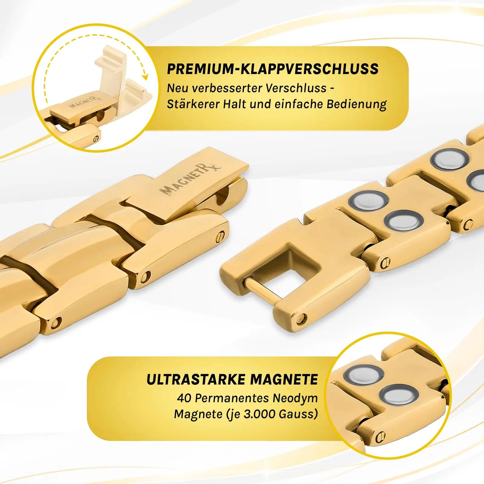 MagnetRX kuldne titaanikett – reguleeritav ja tugev teraapia – kasutusnäide