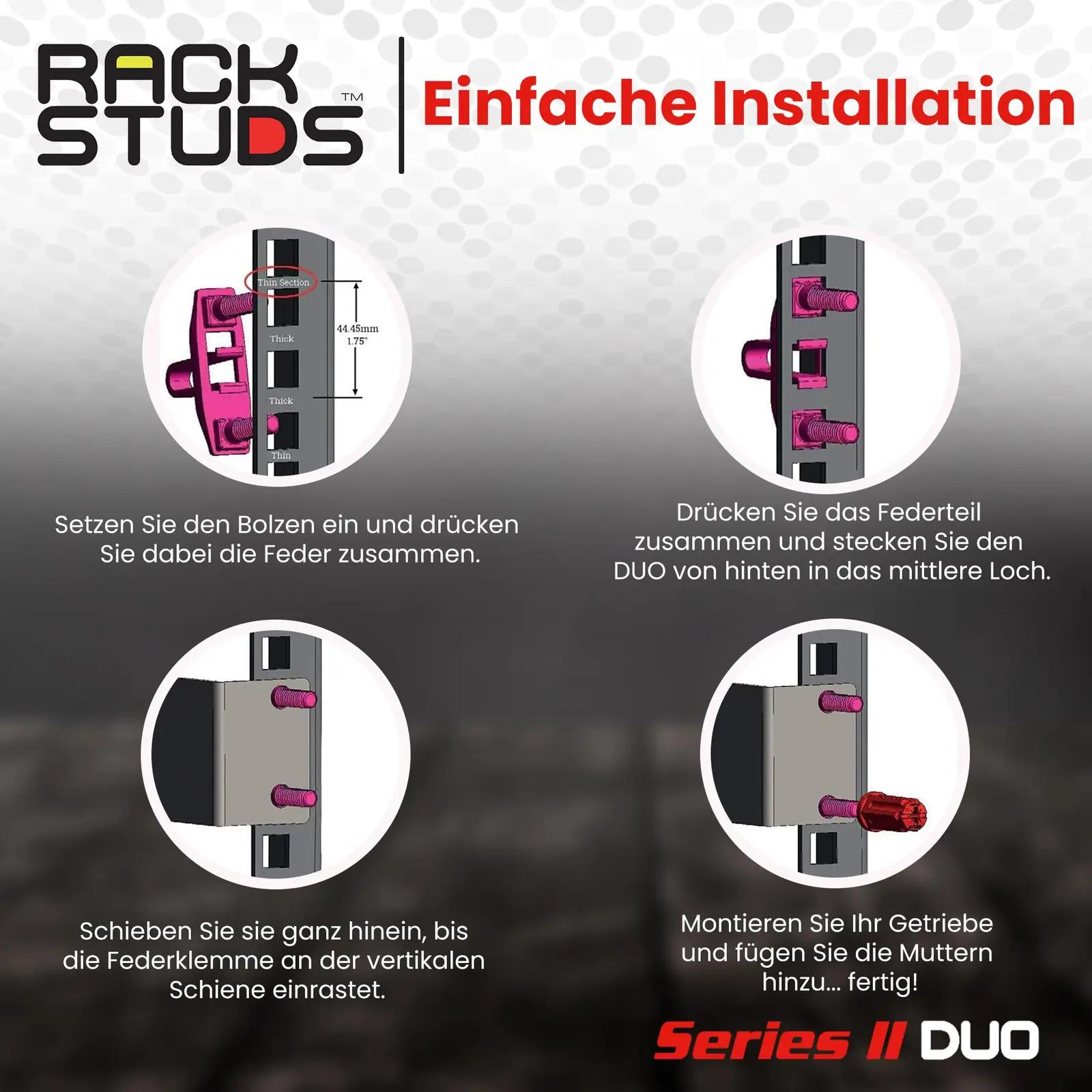 Rackstuds DUO50 rack-kinnitused — kindel ja kiire paigaldus – pilt 7
