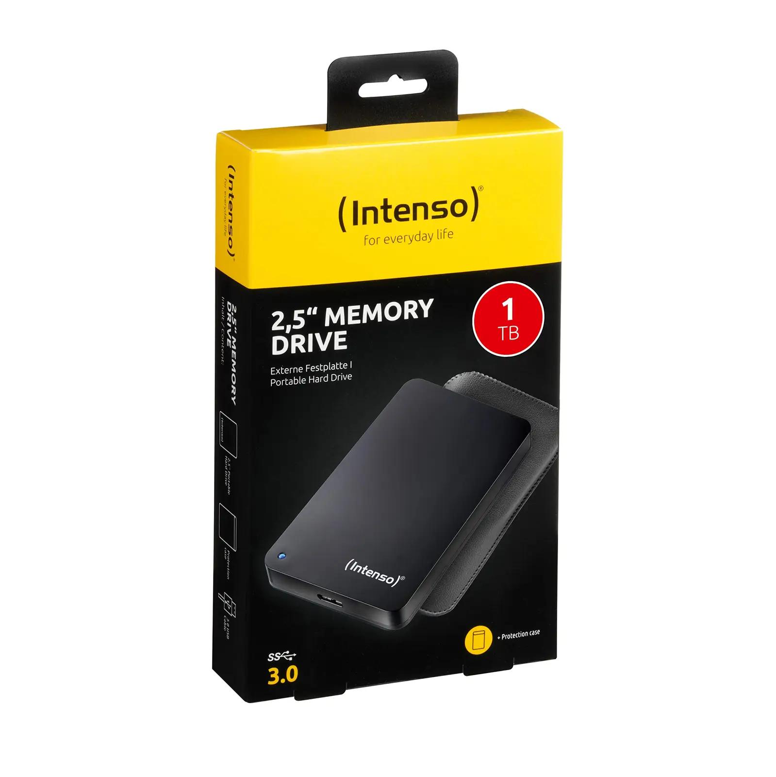 Intenso 1TB väline kõvaketas USB 3.0 — kaasaskantav ja vastupidav – lisavaade