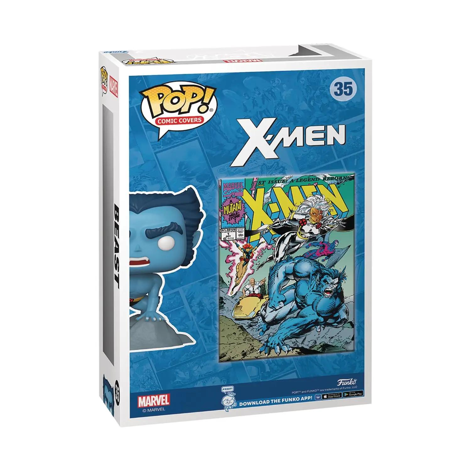 Funko vinyl-figuur kollektsioneerimiseks — Marvel X-Men Beast – pakend ja tarvikud