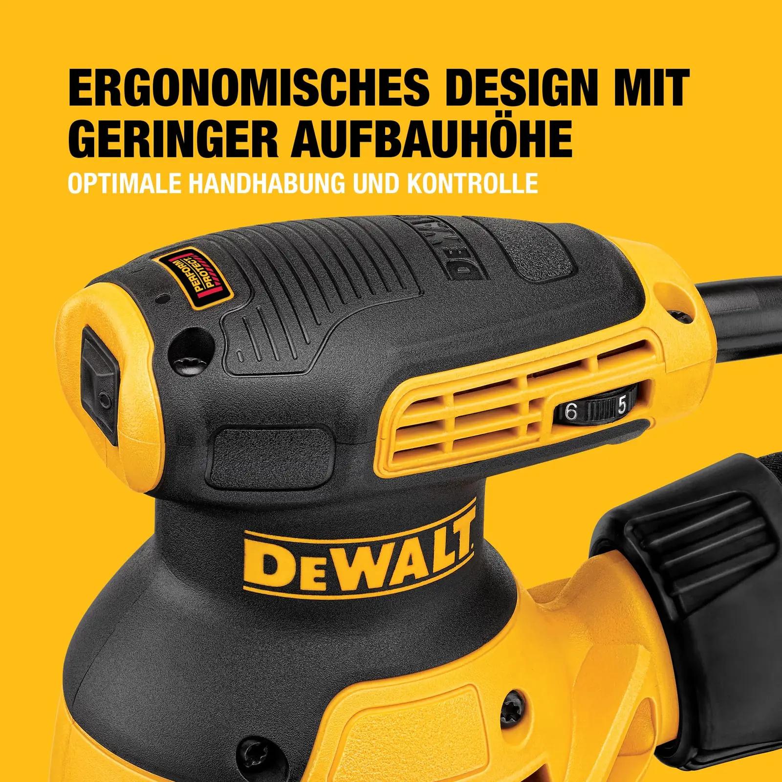 DEWALT vastupidav 125 mm eksentrik-lihvija — madal vibratsioon – pilt 7