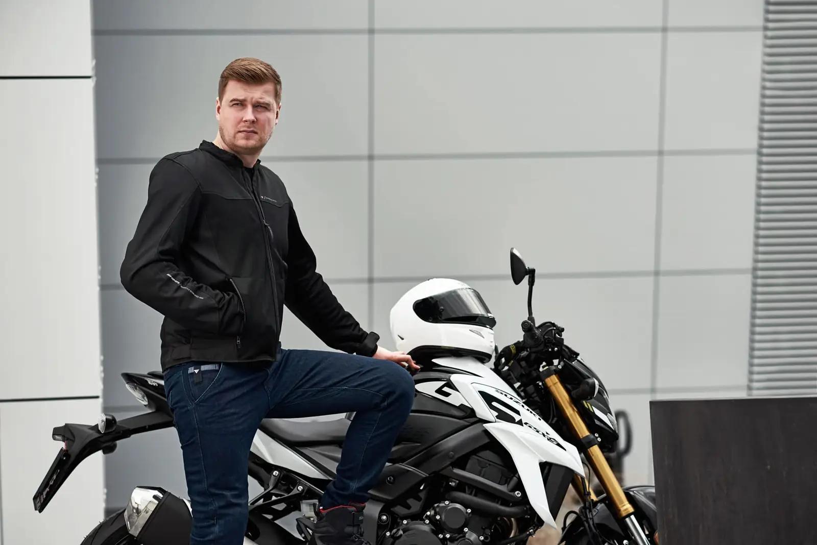 SHIMA hingav tekstil-motokaitsepolsteritega jakina (meestele) – pilt 9