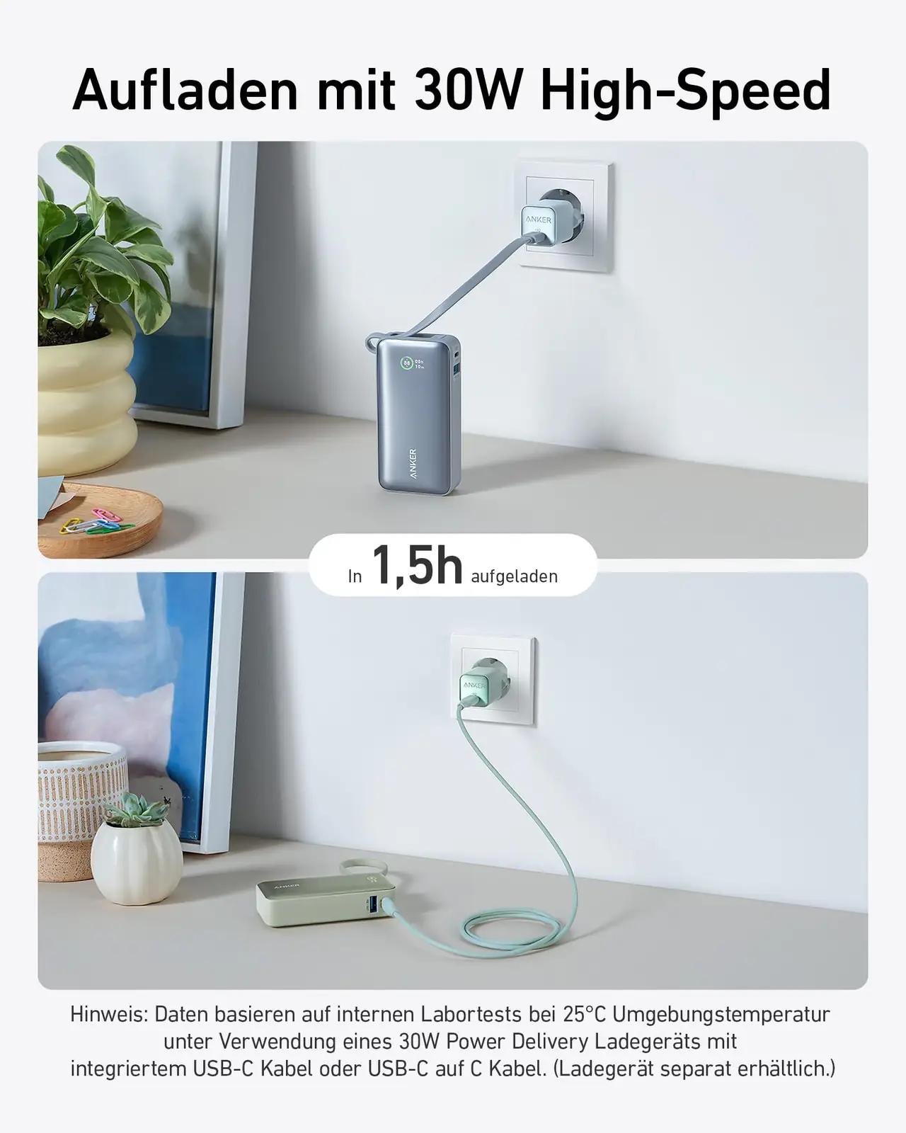 Anker kompaktne 10 000 mAh powerbank – kiire laadimine – lisavaade
