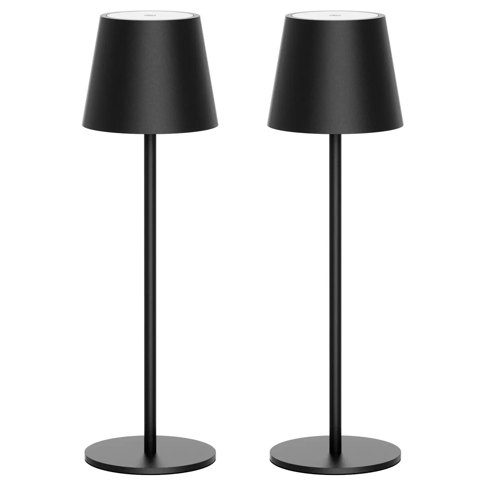 Klighten stiilne aluminiumlaudlamp kaheosaline, veekindel