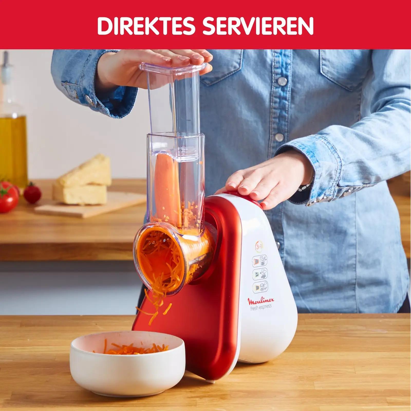 Moulinex Fresh Express Plus — roostevaba köögikäepärane lõikur – kasutusnäide