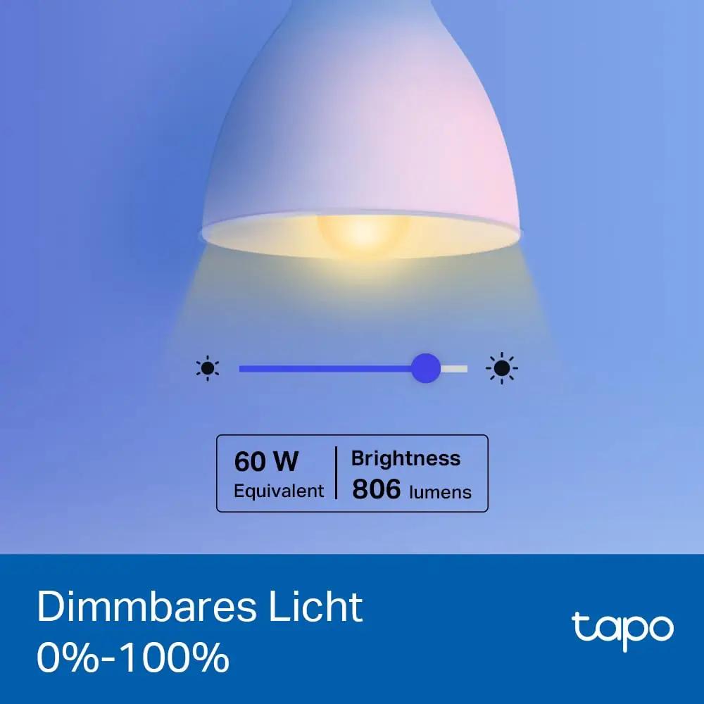 Tapo värviline LED-pirn E27 4-pakk – nutikas koduvalgus – kasutusnäide