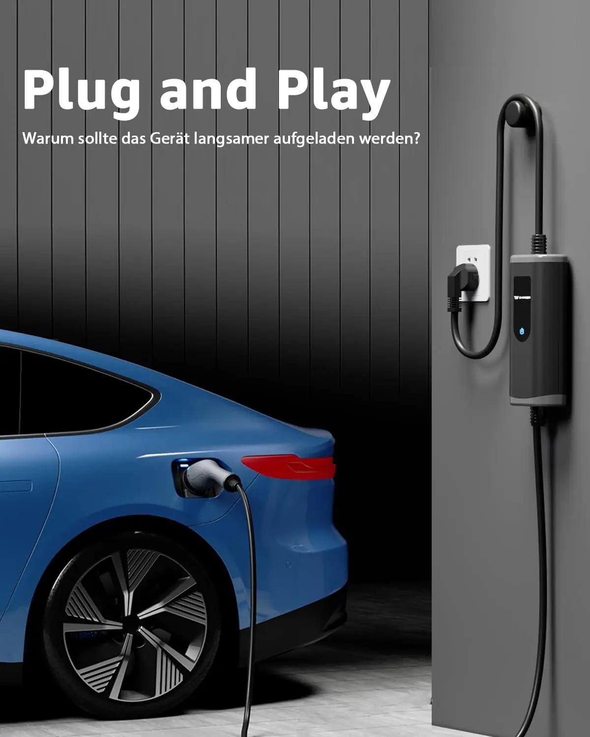 bokman kaasaskantav 5 m EV-laadija — veekindel ja tugev – detailne vaade