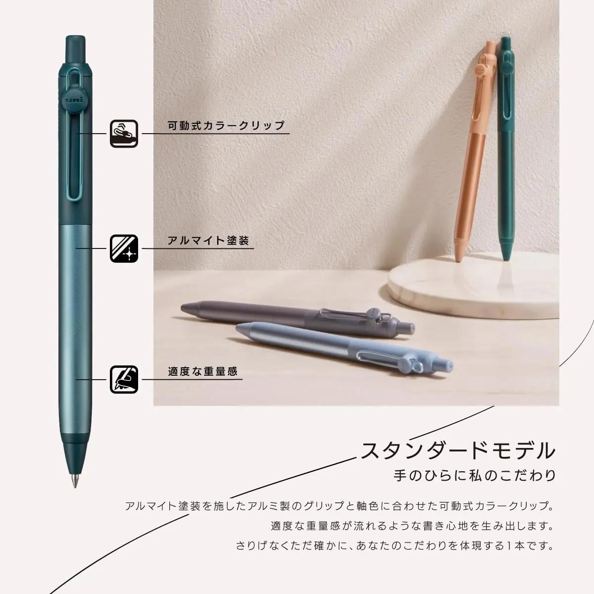 三菱鉛筆 UBNZF05.7 vedeltintpastakad – detailne lähivaade