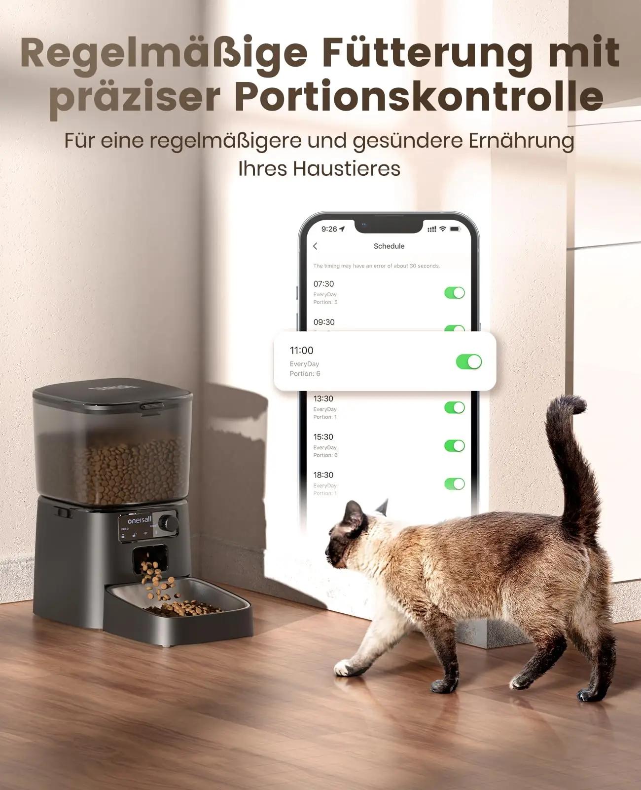 oneisall roostevaba automaatne 3.5L lemmikloomatoiduseade – pakend ja tarvikud