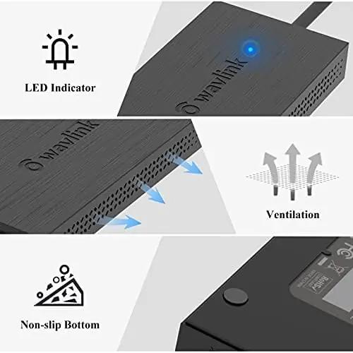 WAVLINK vastupidav USB kuni Dual‑HDMI adapter kahe monitori jaoks – pilt 8