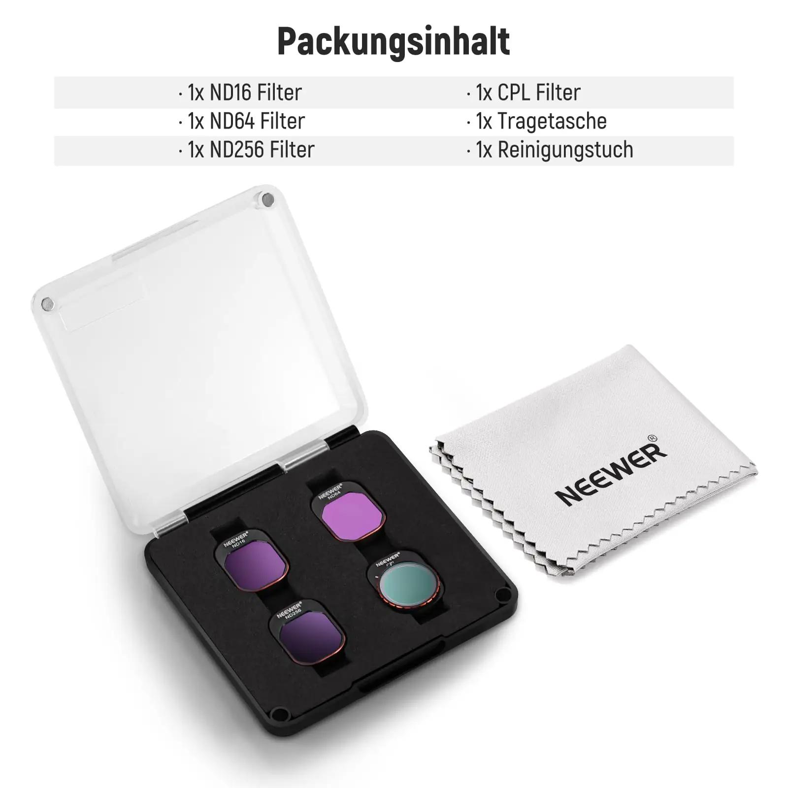 NEEWER optiline filtrikomplekt DJI Mini 4 Pro jaoks — – pilt 9