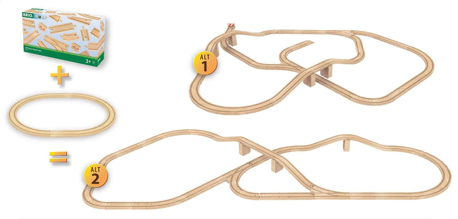 BRIO puidust rongirada 50-osaline komplekt – loov mänguasi – kasutusnäide