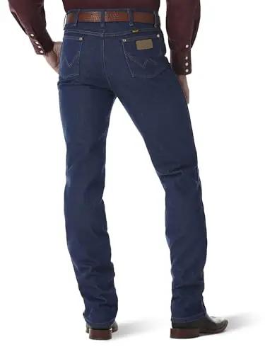 Wrangler mugavad puuvillased meeste teksad – Cowboy Slim Fit – pakend ja tarvikud