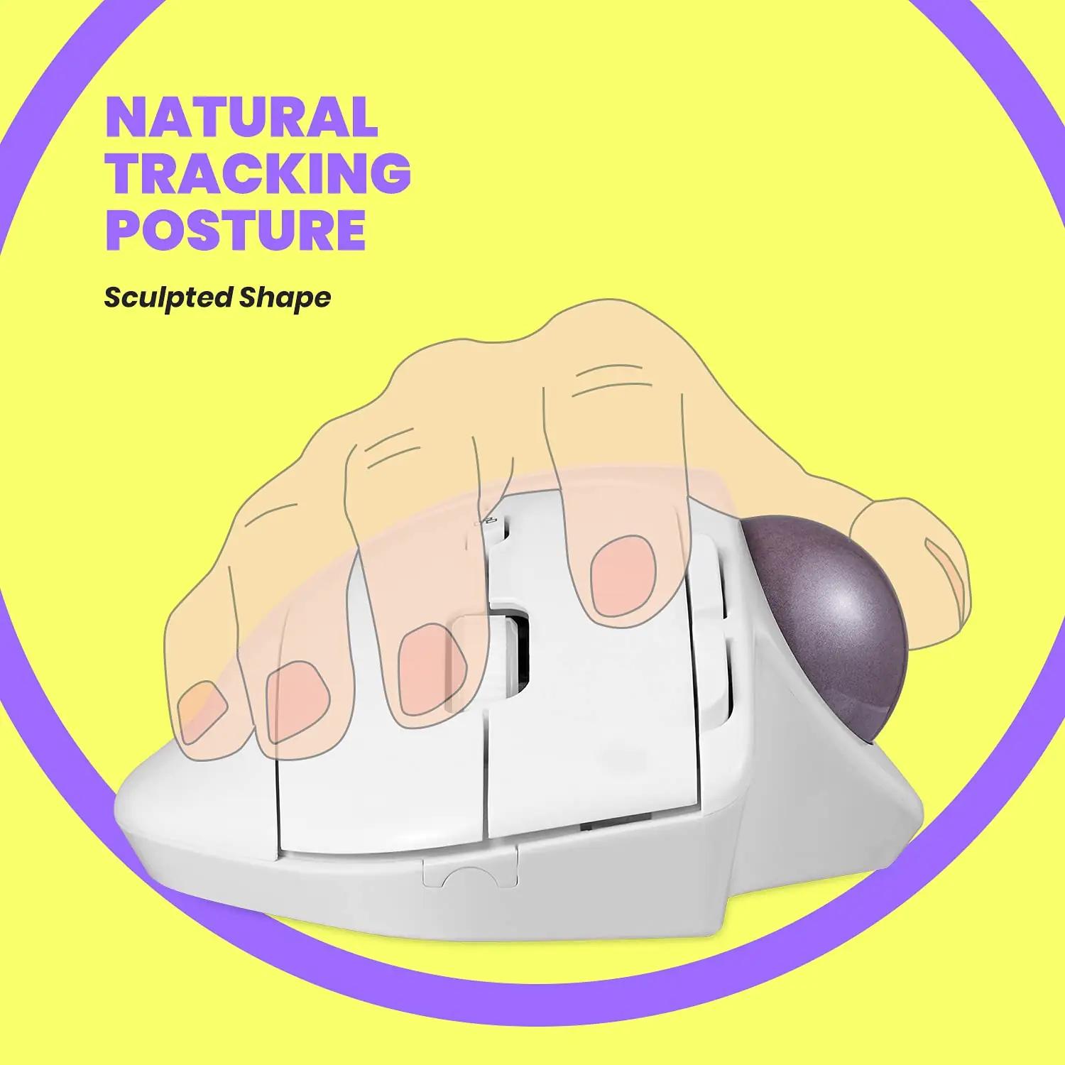 Perixx ergonoomiline traatvaba trackball-hiir – pakend ja tarvikud