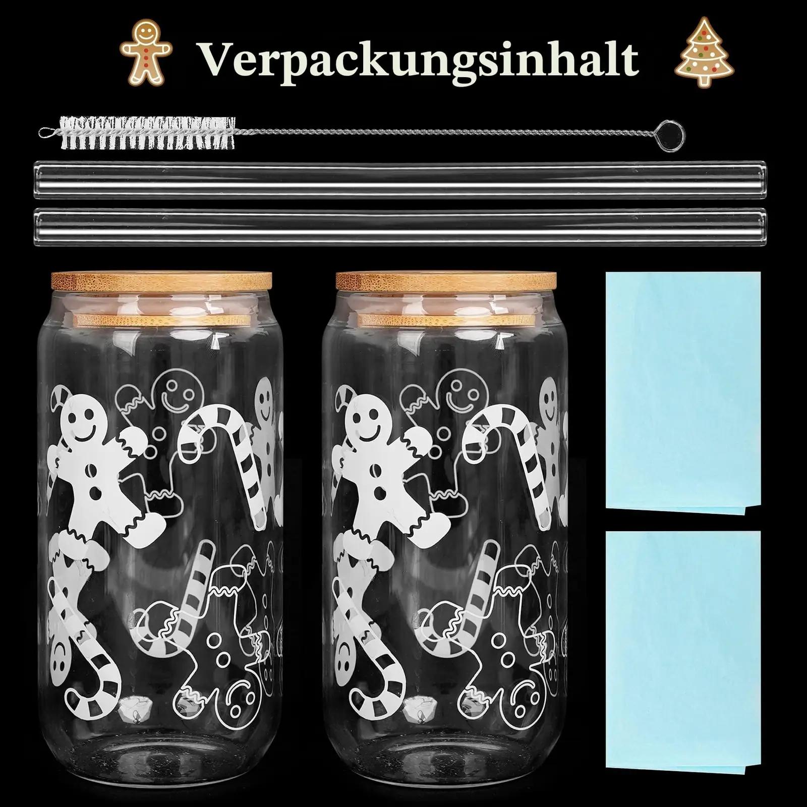 ANOTION klaasist jõulutekruup 2-osaline komplekt elegantse – pilt 7