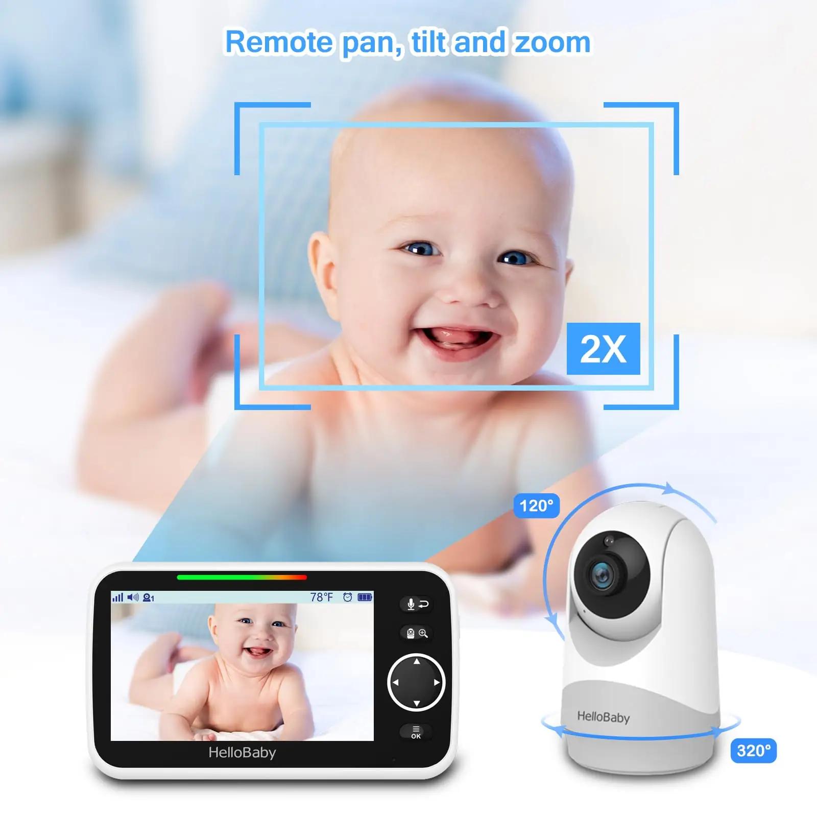 HelloBaby lapsehoidja kaamera 5″ ekraaniga – lisavaade