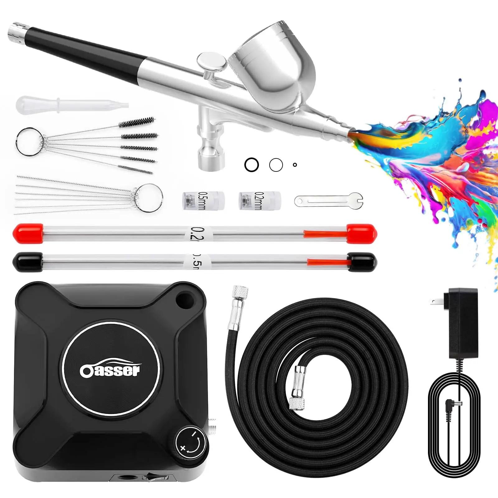 Oasser stiilne airbrush-komplekt – kompressorid
