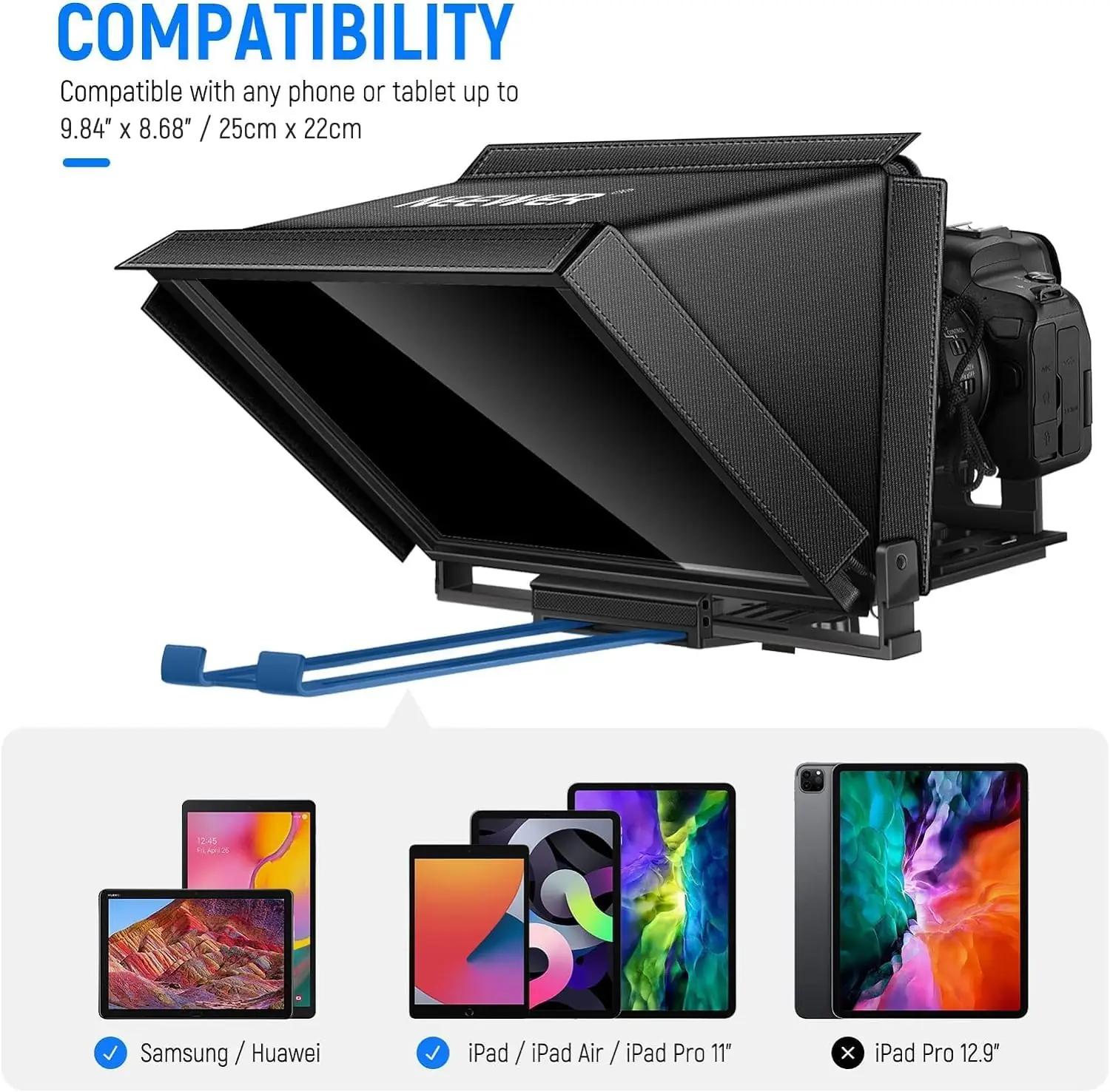 NEEWER alumiiniumteleprompter X12 – professionaalne salvestus – pilt 9