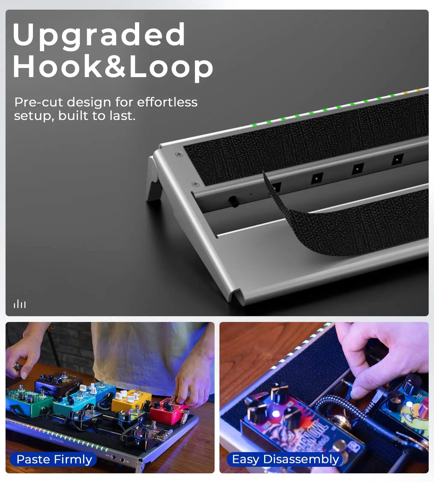 vangoa alumiiniumist kergelt kaasaskantav pedalboard – pilt 6