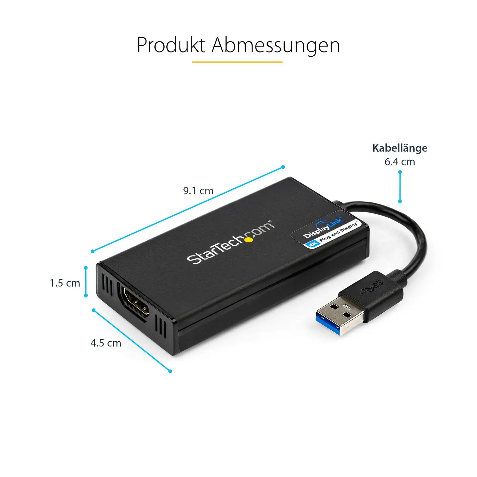 StarTech USB 3.0 HDMI adapter – väike 4K monitori lahendus – lisavaade