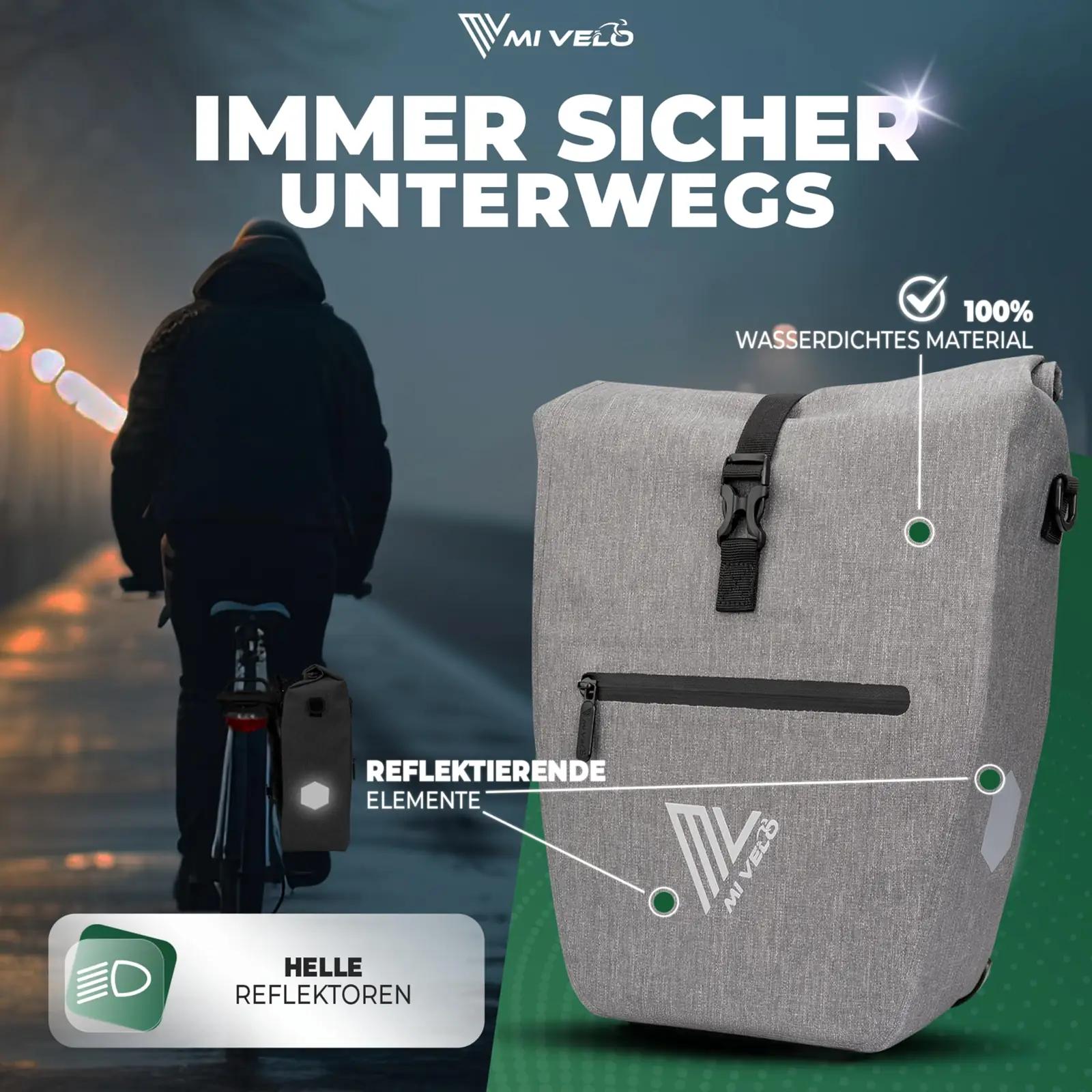 MIVELO veekindel 2in1 jalgratta-kott 25L sülearuvutile sobiv – pilt 6