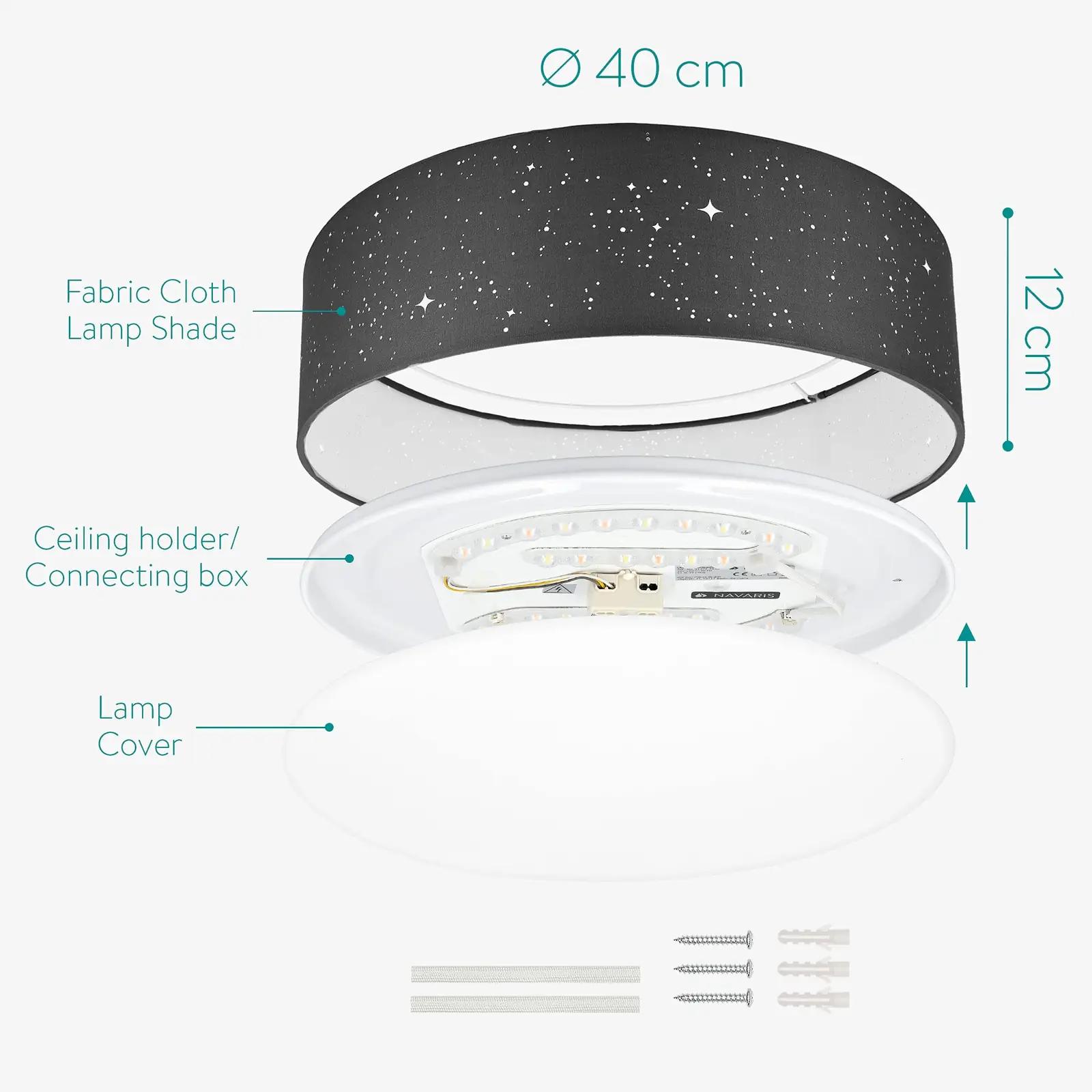 Navaris modernne 40cm LED laelamp – reguleeritav ja stiilne – pilt 6