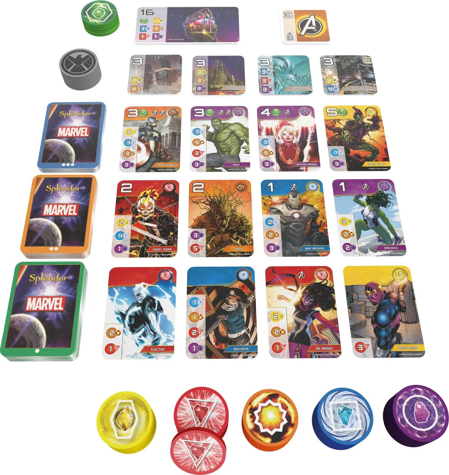 Asmodee Splendor Marvel lauamäng – strateegiline perekingitus – pilt 7