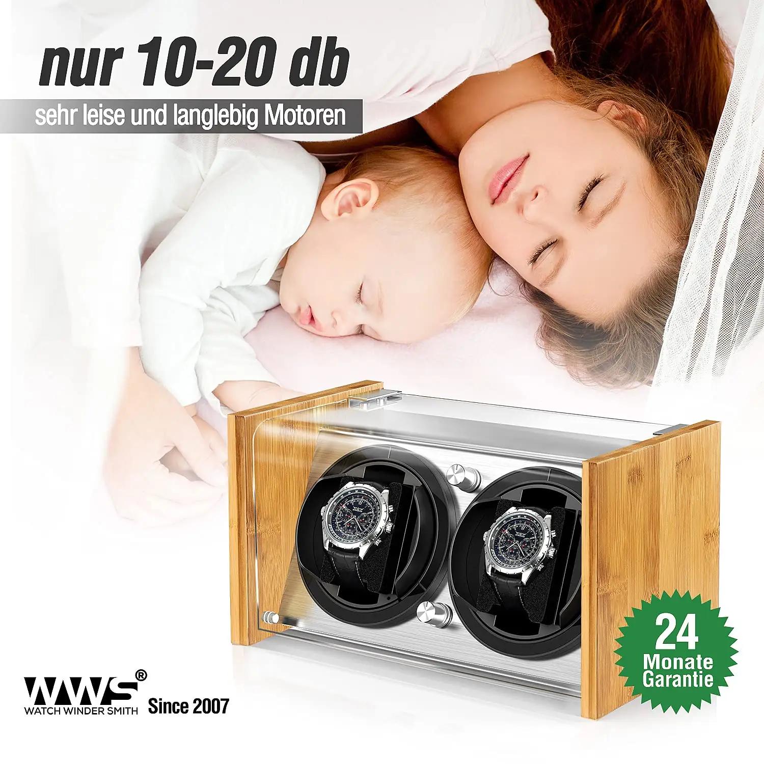 Watch Winder Smith bambuspuust kellapööraja kahele – kasutusnäide