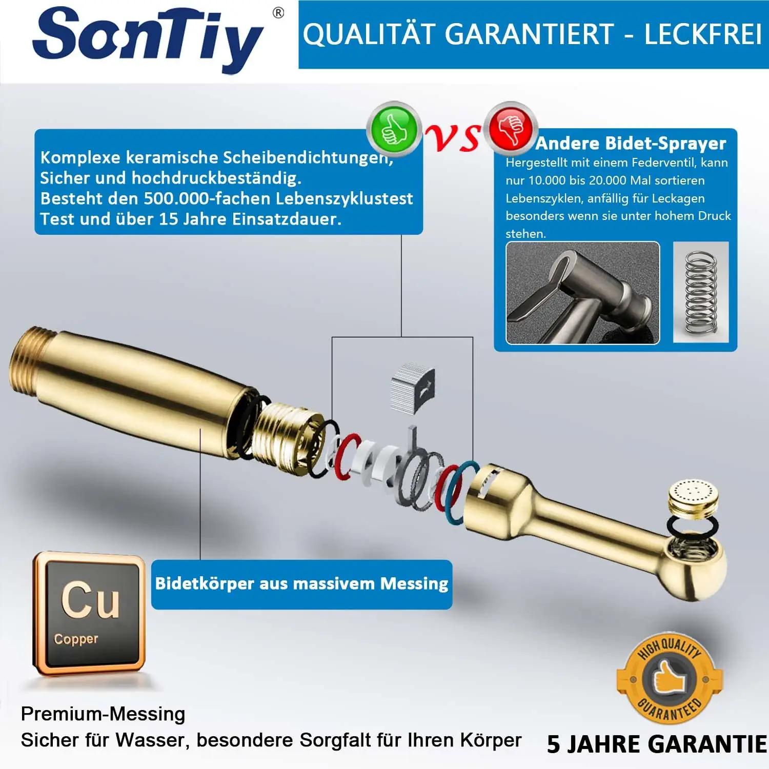 SonTiy messingist bidet-süsteem — hügieeniline ja vastupidav – detailne vaade