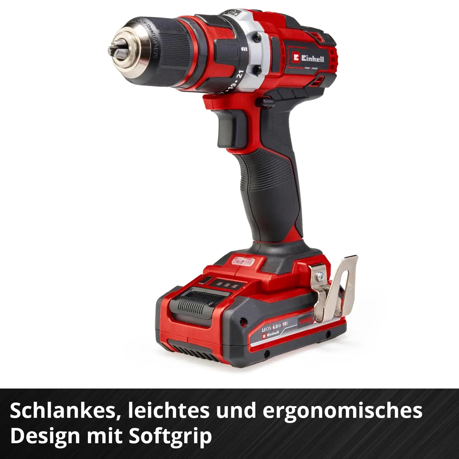 Einhell vastupidav aku-puurvasar — 18 V, 40 Nm tööriist – lisavaade