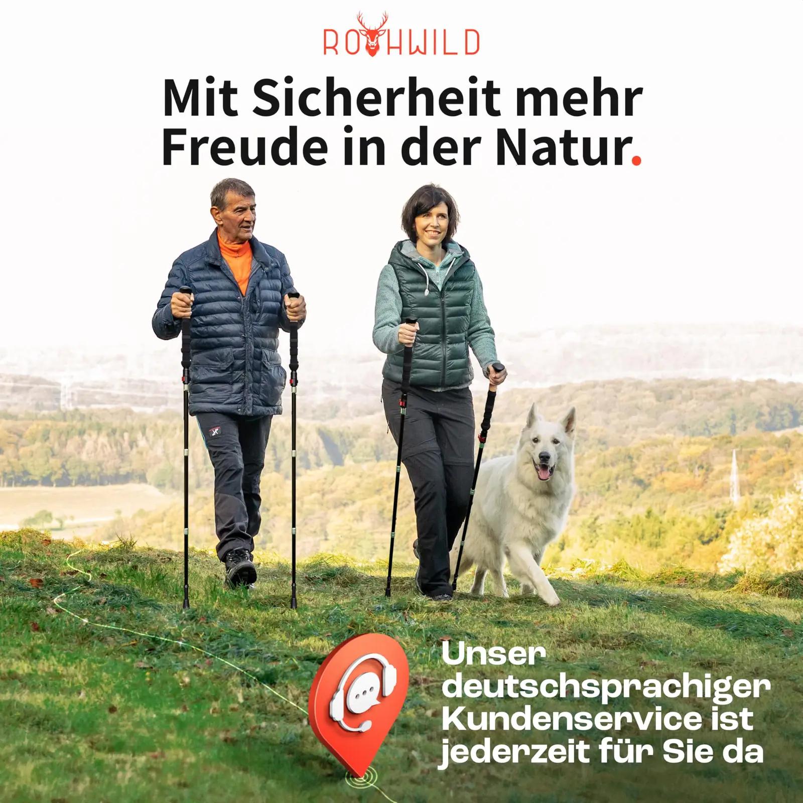 Rothwild kerge kokkupandav matkakepp – reguleeritav 105–125 cm – pilt 6