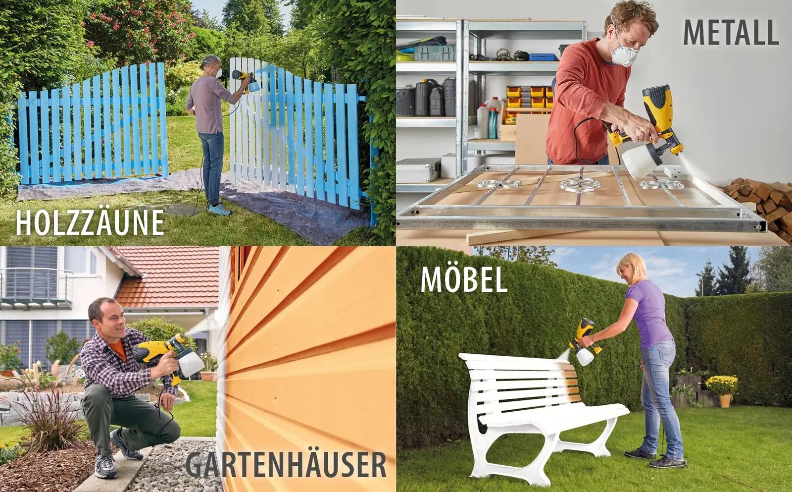 Wagner vastupidav pihustussüsteem Wood&Metal — kiire värvimine – kasutusnäide