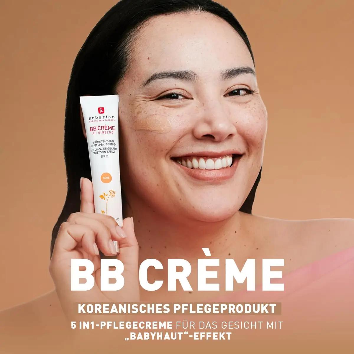 Erborian BB- kreem naturaalse tulemuse ja SPF 20 kaitse – pakend ja tarvikud