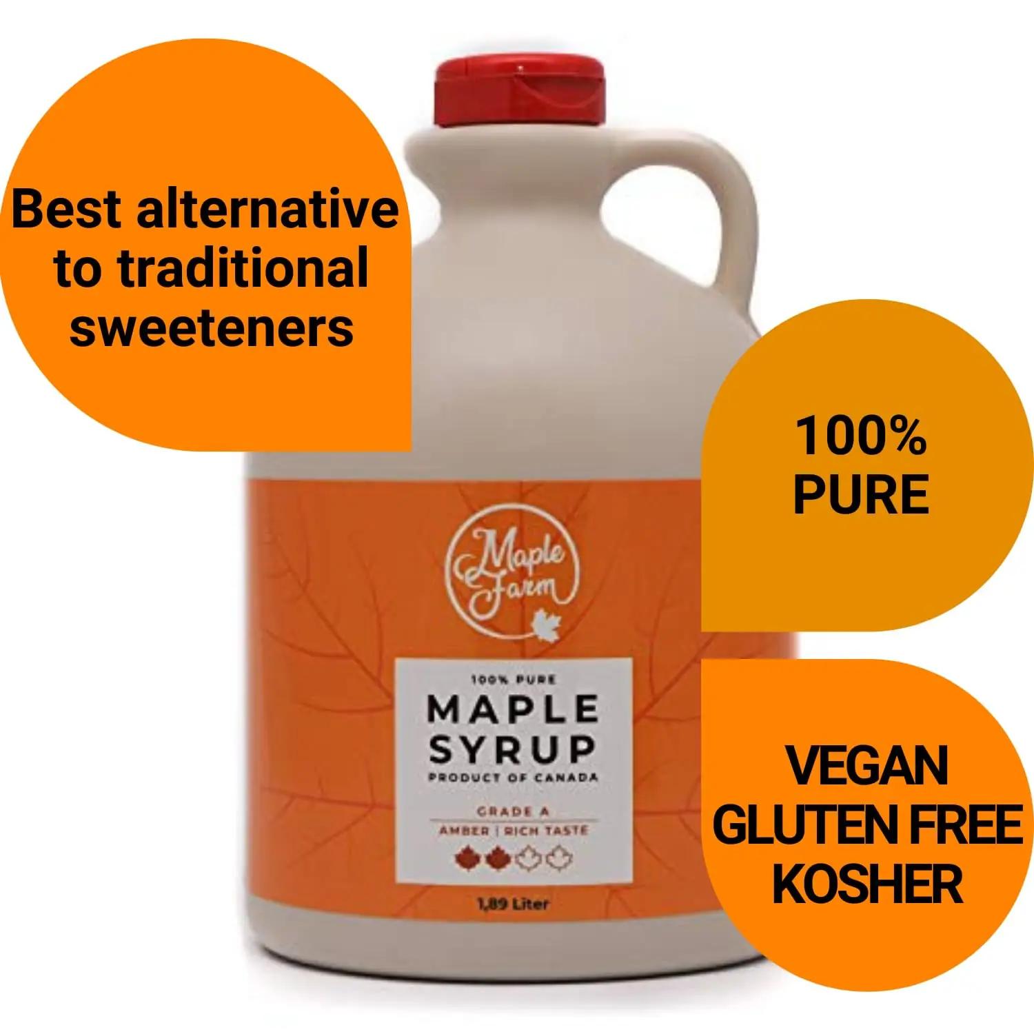 MapleFarm puhas Kanada vahtrasiirup 1,89 l – rikas maitse – kasutusnäide