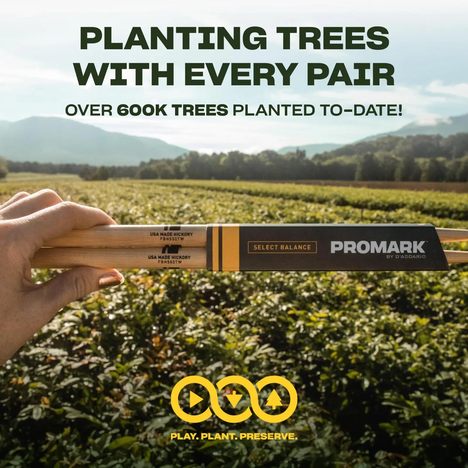 ProMark hickory trummipulgad 5A – vastupidav komplekt – lisavaade