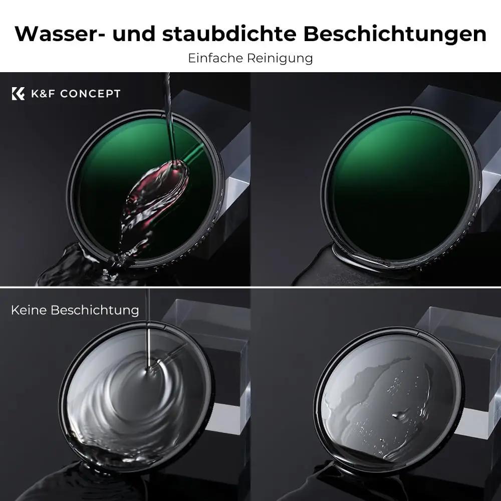 K&F CONCEPT 58mm ND muutuv filtriga — täpne valgusjuhtimine – lisavaade